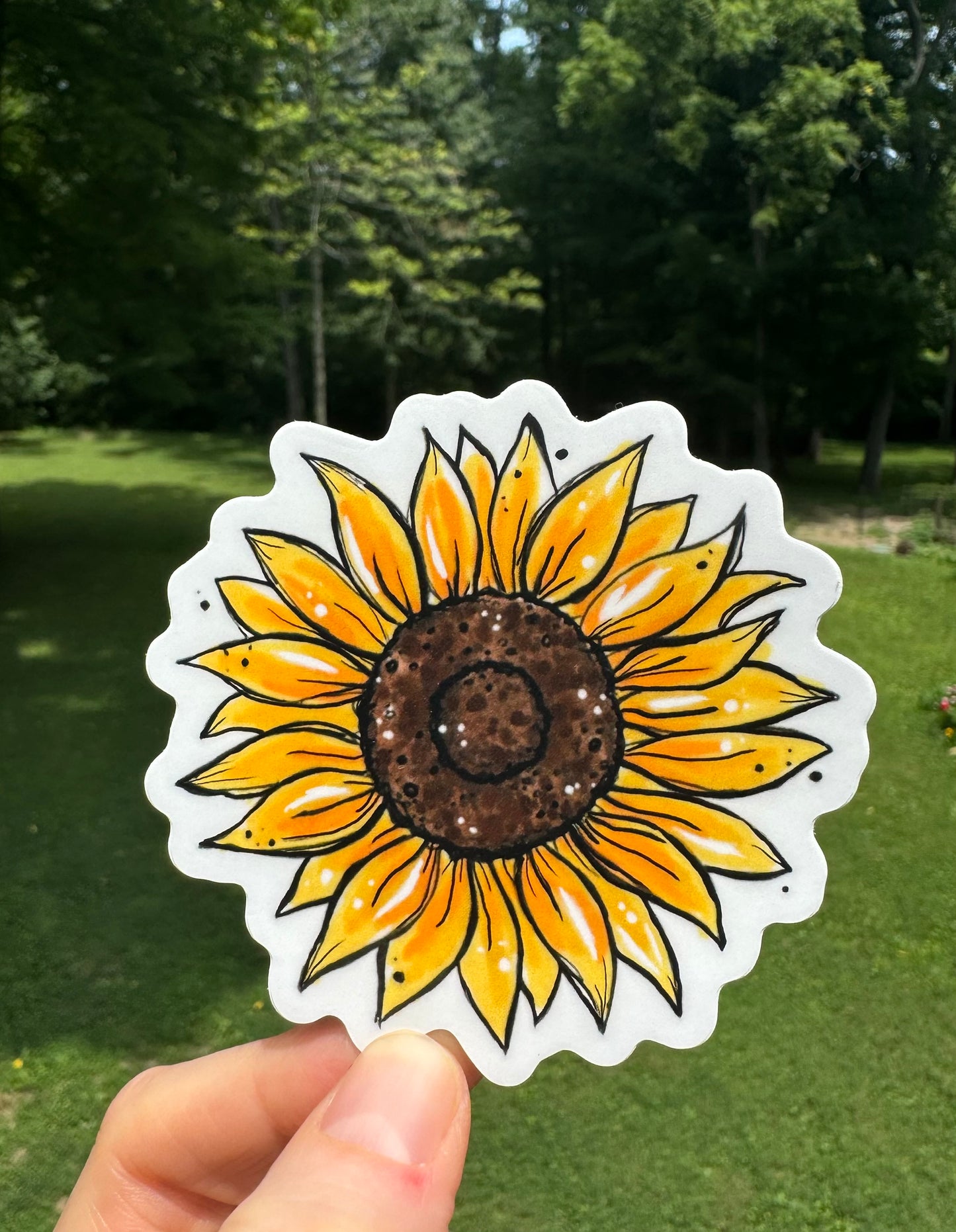 Sunflower sticker