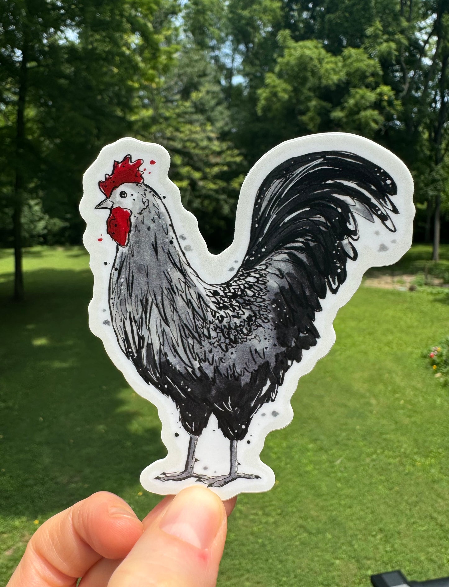 Rooster sticker