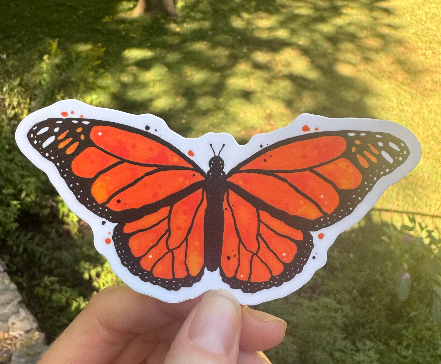 Monarch butterfly sticker